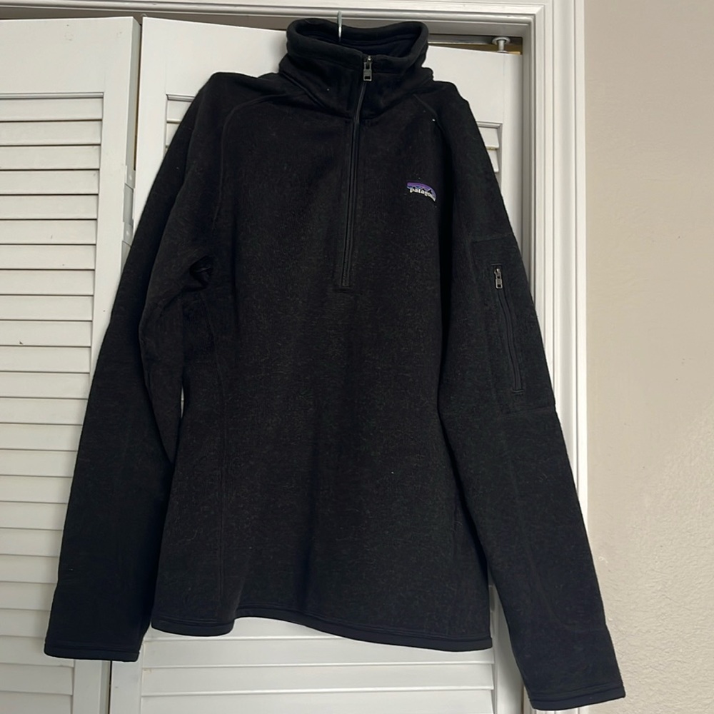 Charcoal Patagonia Sweater Jacket - 3/4 Zip